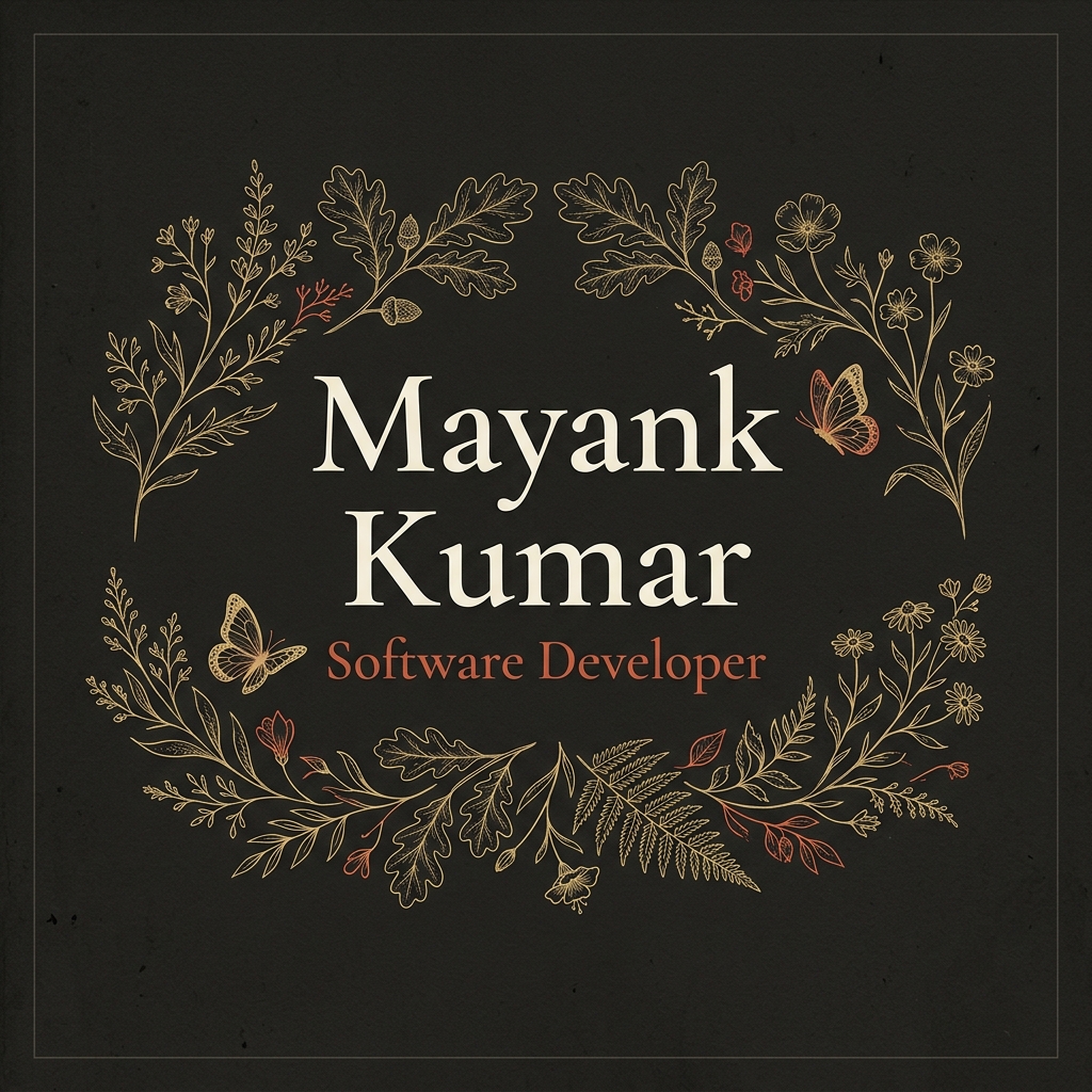 Mayank Kumar — Software Developer